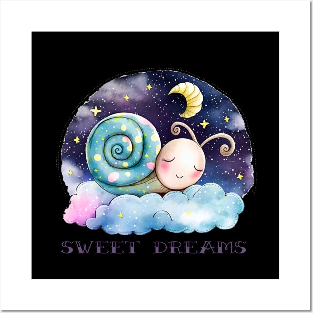 Sleeping snail Wall Art by NATLEX